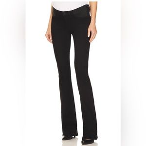 Black Nico Mid Rise Maternity Bootcut Jeans